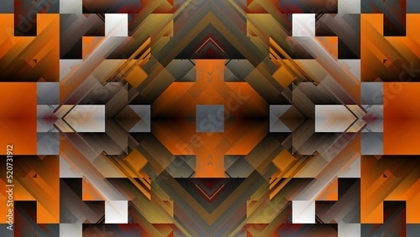Fototapeta Colorful design for tiles, T shirt, bed sheet, sari, table cloth, pillow cover, carpet, curtains and fabric print. 3d Textile art. Best wallpaper. Mosaic wall tile. Abstract art.