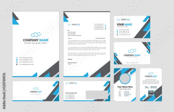 Obraz Creative corporate brand Identity design ! Print Ready Vector Eps. Ready for Use