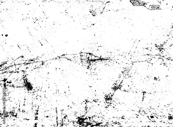 Obraz Weathered cracked grunge texture, old painted concrete wall. Grungy lines, scratch pattern. Isolated png illustration, transparent background. Use for overlay, montage, grain, brush, shadow.