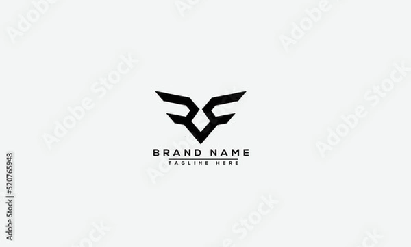 Obraz Logo design letter RR . Elegant modern. Vector template.