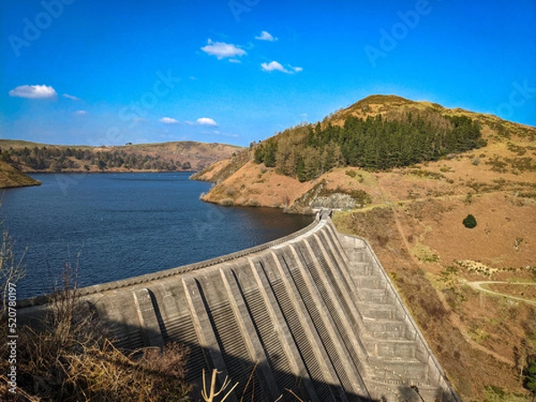 Obraz Clewedog Reservoir dam