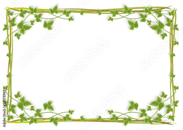 Fototapeta 葉のフレーム