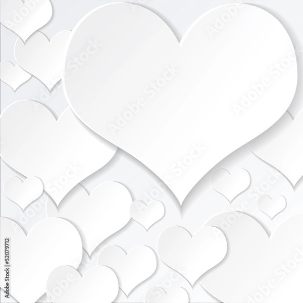 Obraz Vector Heart Background