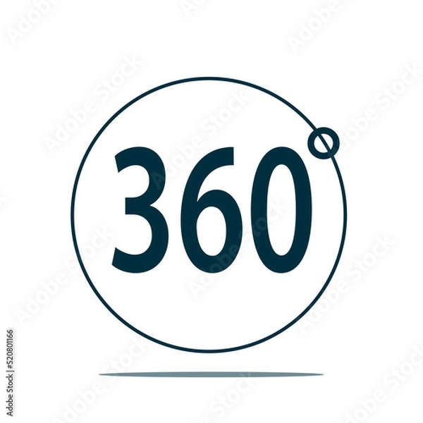 Obraz 360 Icon. Vector illustration. Eps 10.