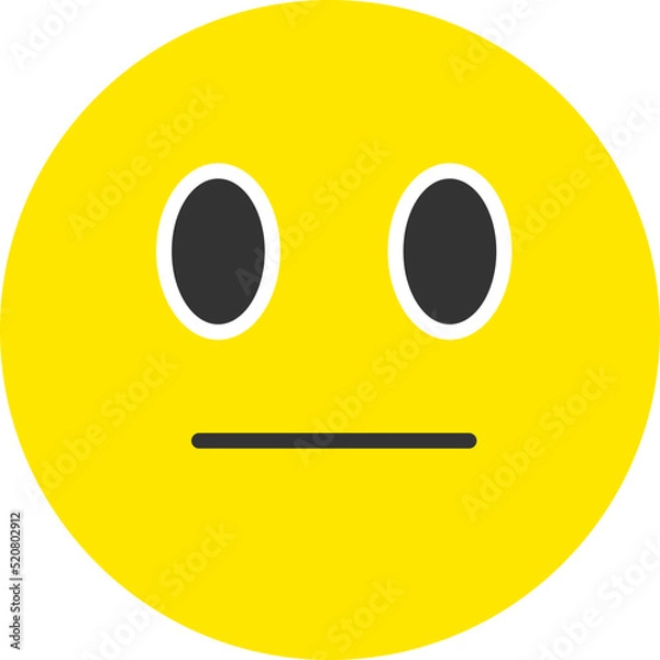 Fototapeta Neutral Face Icon