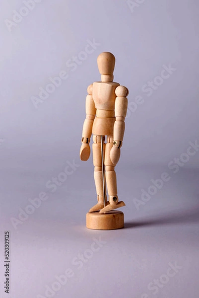 Obraz Wooden model of a human figure for drawing_5