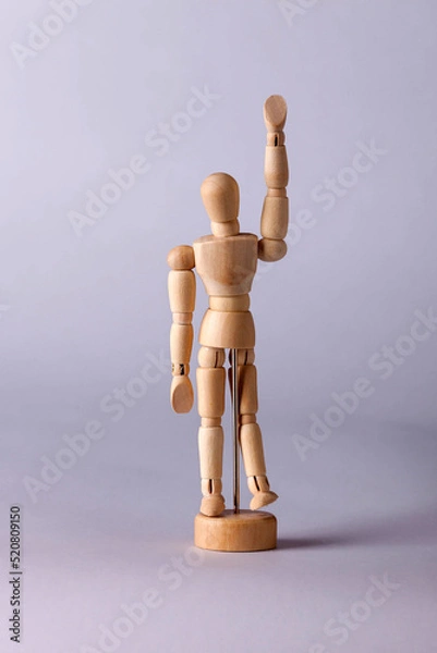 Obraz Wooden model of a human figure for drawing_1