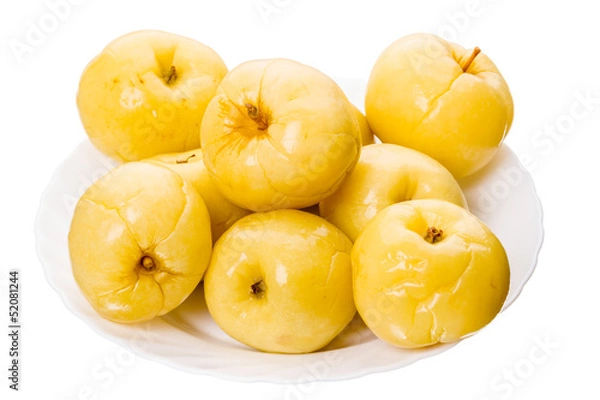 Obraz Pickled apples on a plate