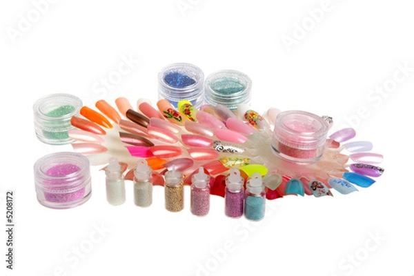 Fototapeta Figures on nails