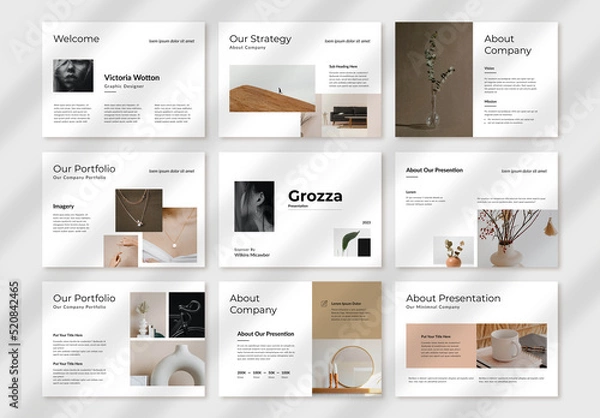 Fototapeta Minimal Brochure Layout