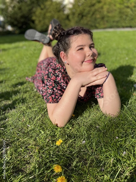 Obraz girl in the park