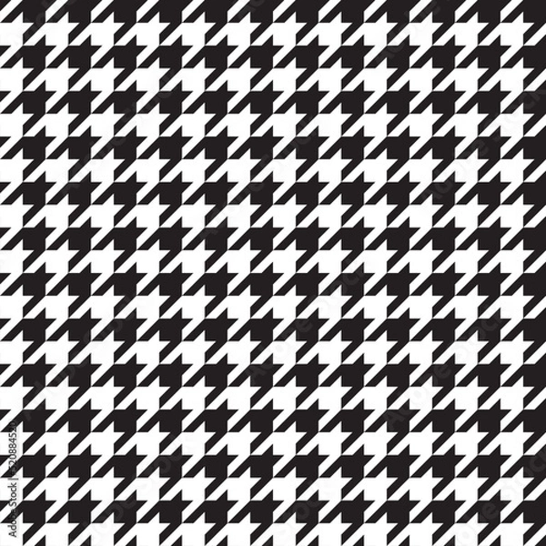 Fototapeta Seamless houndstooth pattern wallpaper background