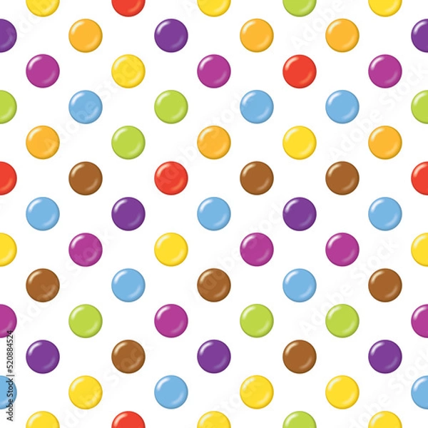 Fototapeta Seamless candy background pattern. Ideal for packaging, retail design or textiles.