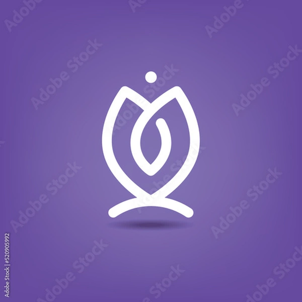 Obraz abstract logo design of the femininity. vector image