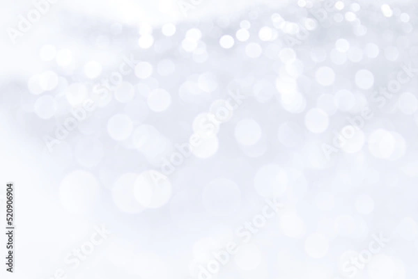 Obraz abstract silver white bokeh lights background