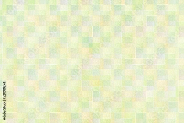 Fototapeta グリーンのモザイクの背景 春 秋