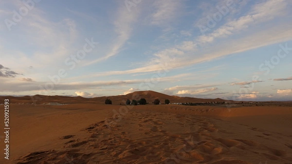 Obraz モロッコのサハラ砂漠から