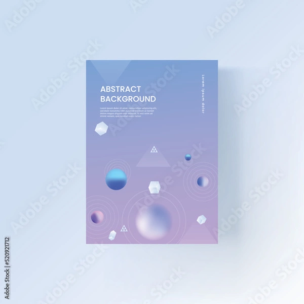 Fototapeta 브로슈어 및 북커버 디자인 템플릿
