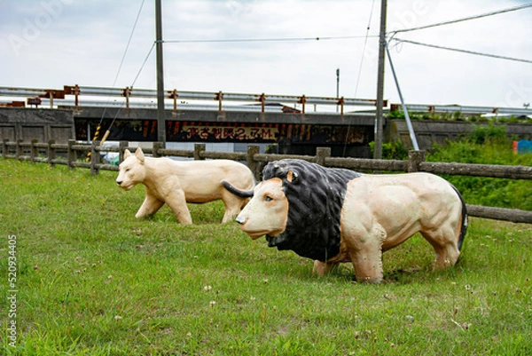 Obraz 公園の動物モチーフの遊具