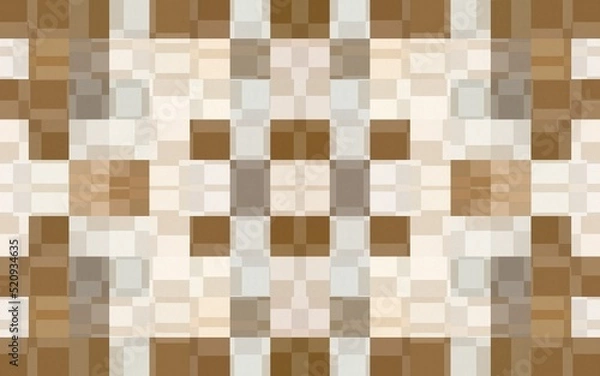 Fototapeta Mosaic wall tile. Colorful checks pattern for tiles, T shirt, bed sheet, sari, table cloth, pillow cover, carpet, curtains and fabric print. 3d Textile art. Best wallpaper. Italian marble.
