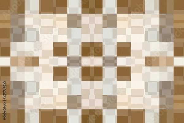 Fototapeta Mosaic wall tile. Colorful checks pattern for tiles, T shirt, bed sheet, sari, table cloth, pillow cover, carpet, curtains and fabric print. 3d Textile art. Best wallpaper. Italian marble.