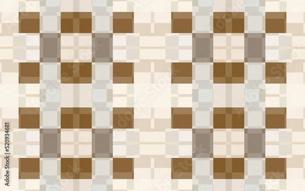 Fototapeta Colorful checks pattern for tiles, T shirt, bed sheet, sari, table cloth, pillow cover, carpet, curtains and fabric print. 3d Textile art. Best wallpaper. Mosaic wall tile. Italian marble.
