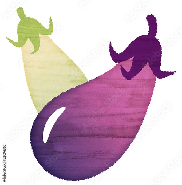 Obraz 水彩風のなす