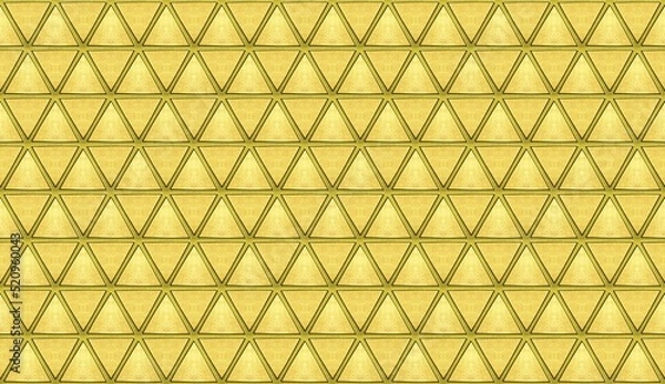 Fototapeta Gold geometric pattern background. Graphic pattern for fabric, wallpaper, packaging.