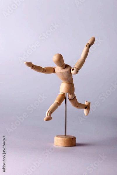 Obraz Wooden model of a human figure for drawing_17