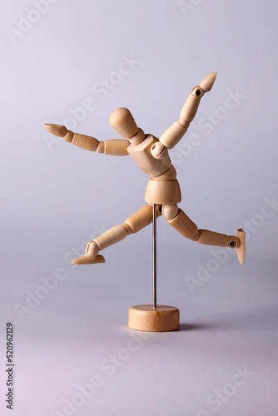 Obraz Wooden model of a human figure for drawing_18