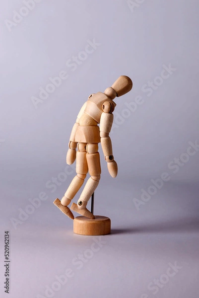 Obraz Wooden model of a human figure for drawing_19