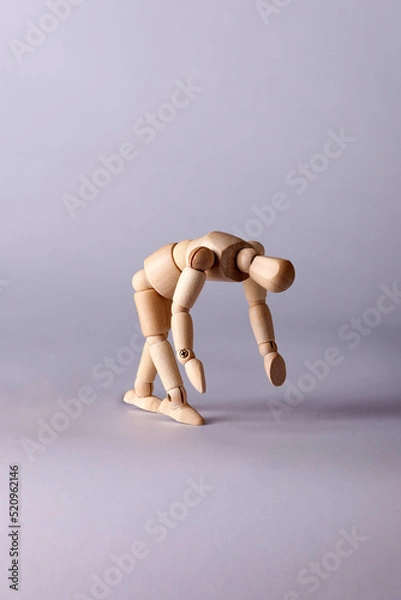 Obraz Wooden model of a human figure for drawing_23