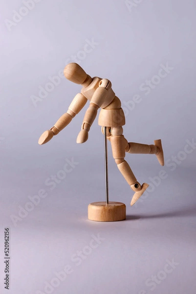 Obraz Wooden model of a human figure for drawing_11