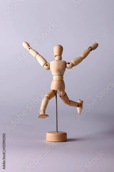 Obraz Wooden model of a human figure for drawing_12