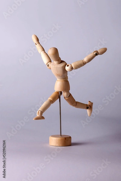 Obraz Wooden model of a human figure for drawing_14