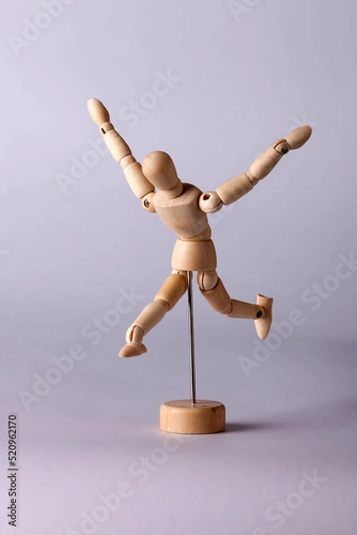 Obraz Wooden model of a human figure for drawing_16