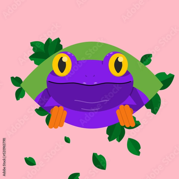 Fototapeta Simple Frog Shape