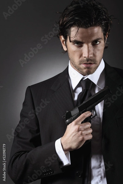 Obraz Elegant spy portrait