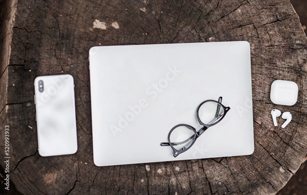 Fototapeta Analyst working with Business Analytics and Data Management System on computer, make a report with KPI and metrics connected to database. Corporate strategy for finance, operations, sales, marketing.
