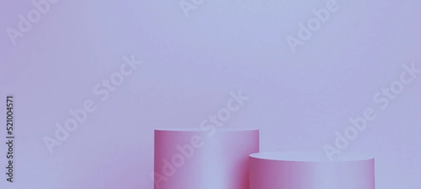 Fototapeta Mockup liquid podium for product presentation, neon light background, 3d render, 3d illustration