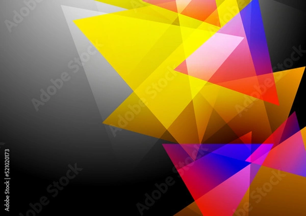Obraz Dynamic shape with gradient colorful design background