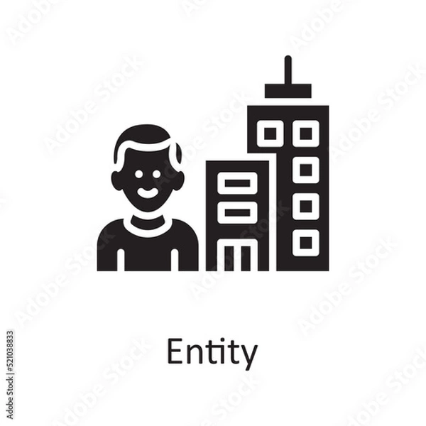 Fototapeta Entity vector solid Icon Design illustration. Miscellaneous Symbol on White background EPS 10 File
