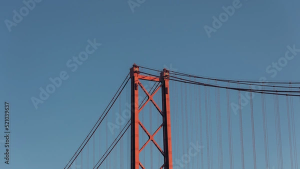 Obraz 25 Abril Bridge in Lisbon at sunset