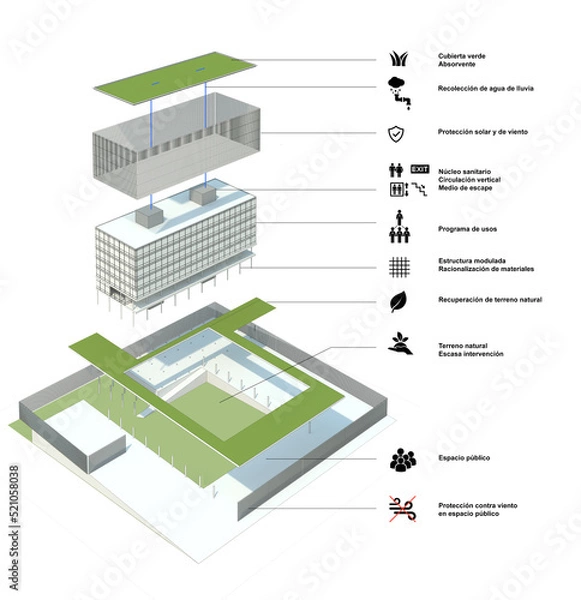 Obraz house blueprint