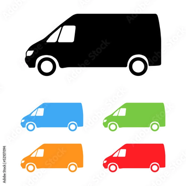 Obraz Vector van silhouettes