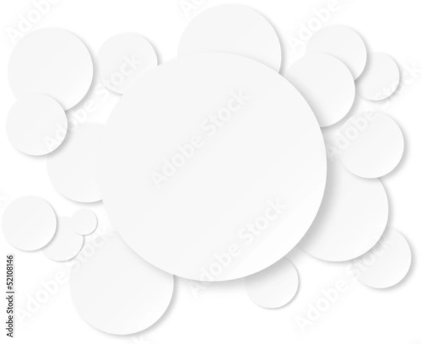 Fototapeta Sfere post-it design Background postit Bolle di Carta