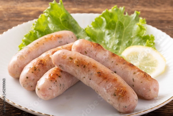 Fototapeta ウィンナーソーセージ　(レモン＆パセリ)　