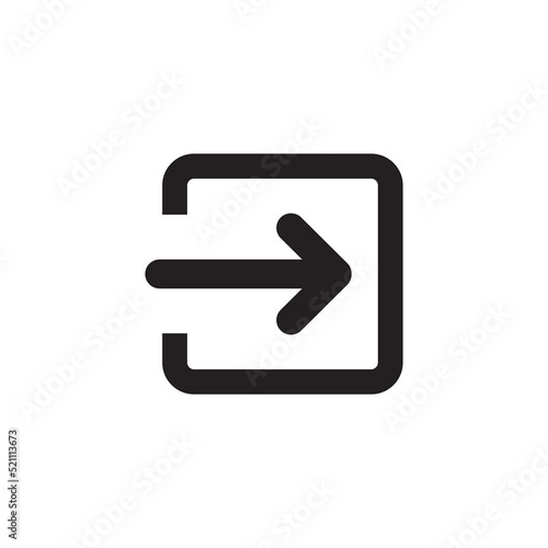 Fototapeta Login icon vector illustration sign