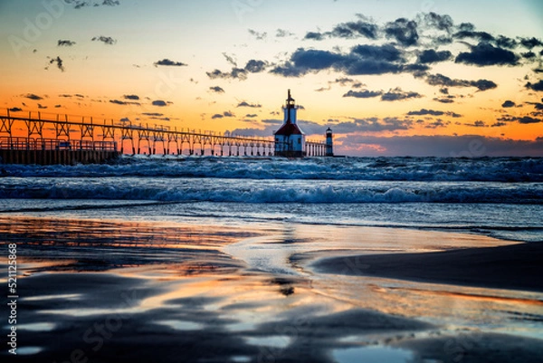 Obraz sunset on the beach