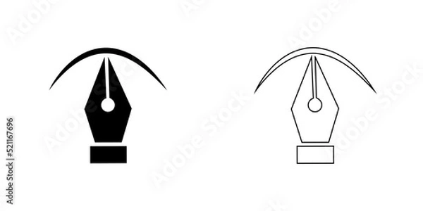 Fototapeta Graphic design symbol. Vector icon.